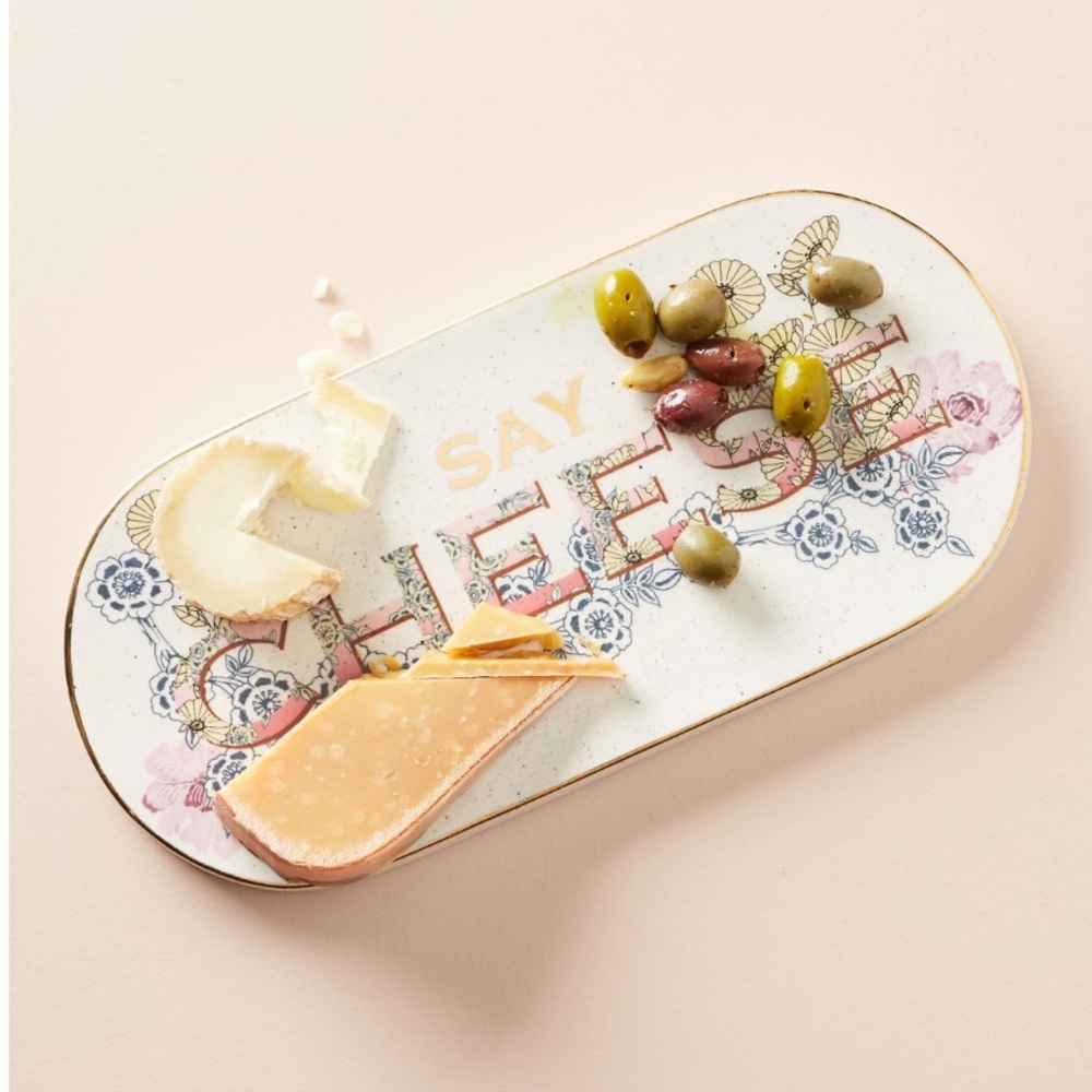Anthropologie Say Cheese Board